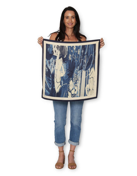 Evening in Portual - Square Silk Scarf