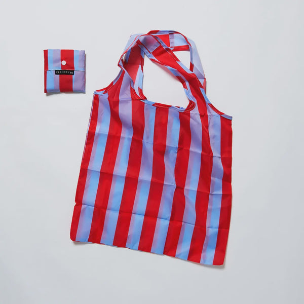 Pocket Shopper - Red/Blue Stripe