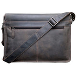 Leather Shoulder Laptop Bag - Martin