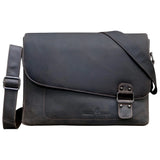 Leather Shoulder Laptop Bag - Martin