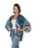 Silk Chiffon Artists Kimono - Sketchbook Collage