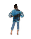 Silk Chiffon Artists Kimono - Sketchbook Collage
