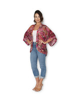 Silk Chiffon Artists Kimono - Pink Primrose