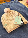 Wool Cable Beanie - Beige