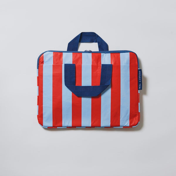 Laptop Case - Red Blue Stripe