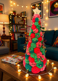 Pom Pom Christmas Tree - Watermelon Large