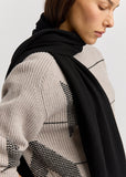 Extra Fine Merino Scarf - Black