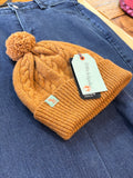 Wool Cable Beanie - Mustard