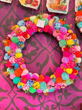 Pom Pom Wreath 50cm