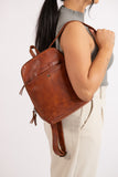 Perth Leather Backpack - Cognac