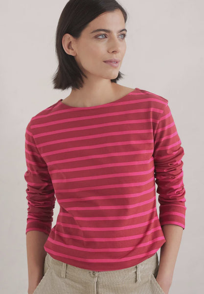 Sailor T-Shirt - Breton Dahlia Coulis