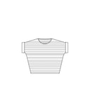 Andie Striped Cotton Tee - Light Oat