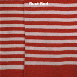 Flemming Striped Wool Scarf - Red