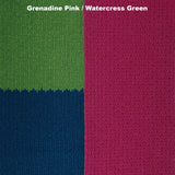 Ostrich Lambswool Block Scarf - Pink/Green