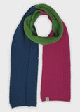 Ostrich Lambswool Block Scarf - Pink/Green