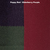 Ostrich Lambswool Block Scarf - Red/Purple