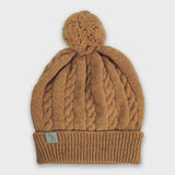 Wool Cable Beanie - Mustard