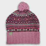 Wool Irish Twist Beanie - Pinks
