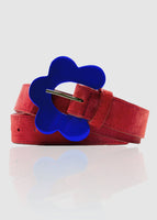 Flower Belt - Sienna Red