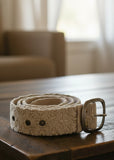 Desert Embroidered Wool Belt