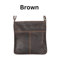 Small leather Crossbody Bag - Brown