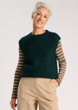 Aspen Alpaca Knit Vest - Forest