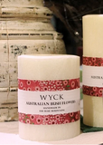 Aust Bush Flowers Pillar Candle - 50 hours