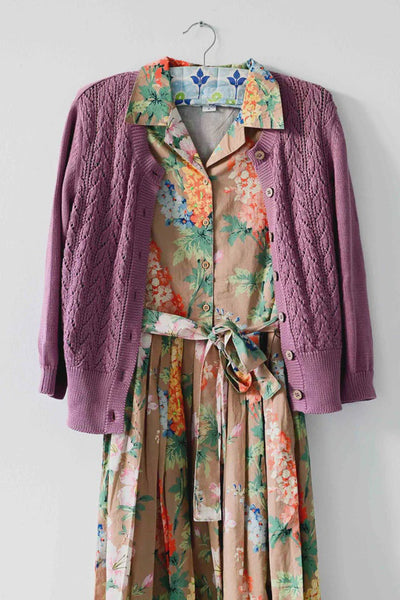 Ava Cardigan - Dusty Orchid