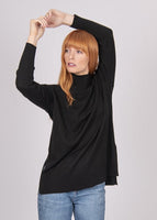 Turtle Neck Tunic - Black