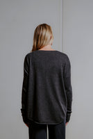 Queen Crew Neck Tunic - Coal