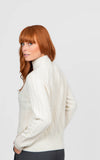 Cable Raglan Pullover - Ivory