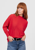 Dolman 3/4 Sleeve Pullover - Cayenne