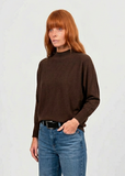 Dolman 3/4 Sleeve Pullover - Chocolate