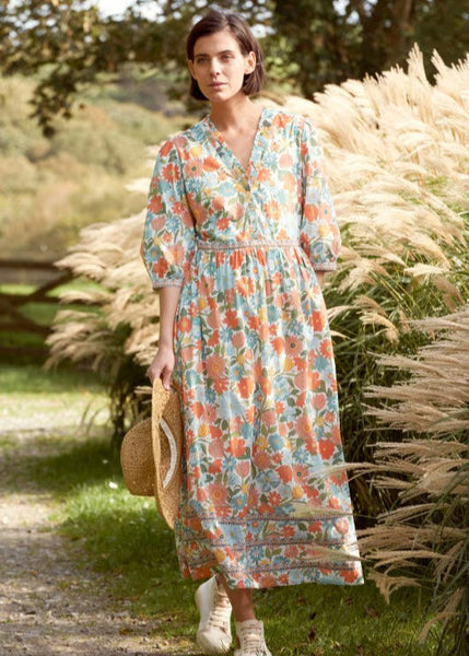 Blue Hills Border Dress - Flowering Blooms