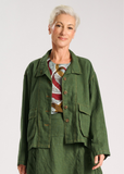 Billie Fiesta Linen Jacket - Forest