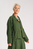 Billie Fiesta Linen Jacket - Forest