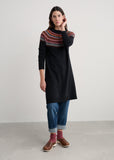 Bird Ring Dress - Modernist Elderberry Onyx