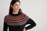 Bird Ring Dress - Modernist Elderberry Onyx