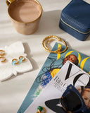 Astrid Hoop Earrings - Blue Stone