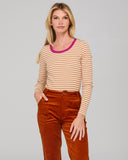 Bellissimo Top - Caramel/Cream Stripe
