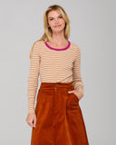 Bellissimo Top - Caramel/Cream Stripe