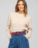 Flower Belt - Sienna Red