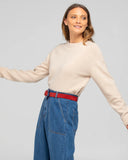 Flower Belt - Sienna Red