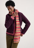 Bright Line Fairisle Scarf - Scillia Aran