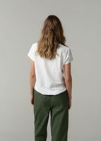 Cotton Henley Tee - White