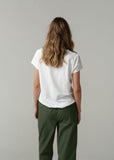 Cotton Henley Tee - White