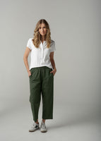 Cotton Henley Tee - White