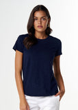 Shaped Hem Tee - Navy