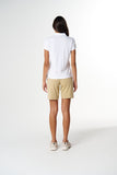 Collared Henley Tee - White