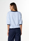 Refresh 3/4 Sleeve Tee - White/Sky